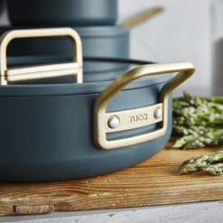 Stanley Tucci™<br> Ceramic Non-stick 11-Piece Cookware Set | Venetian Teal -Greenpan Shop CC007800 102 Tucci Stanley Tucci Ceramic Non Stick 11 Piece Cookware Set Venetian Teal 11 b1c15358 46ae 4695 a7dc 7f53c852f913