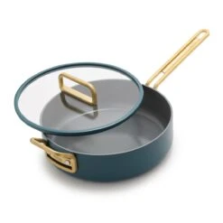 Stanley Tucci™<br> Ceramic Non-stick 11-Piece Cookware Set | Venetian Teal -Greenpan Shop CC007800 102 Tucci Stanley Tucci Ceramic Non Stick 11 Piece Cookware Set Venetian Teal 3 0b1a2a45 9b4d 4f68 adeb 6459ecc7bd2e