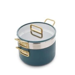 Stanley Tucci™<br> Ceramic Non-stick 11-Piece Cookware Set | Venetian Teal -Greenpan Shop CC007800 102 Tucci Stanley Tucci Ceramic Non Stick 11 Piece Cookware Set Venetian Teal 4 c3ed3d44 d020 4821 b2bd 937a6193e074