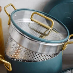 Stanley Tucci™<br> Ceramic Non-stick 11-Piece Cookware Set | Venetian Teal -Greenpan Shop CC007800 102 Tucci Stanley Tucci Ceramic Non Stick 11 Piece Cookware Set Venetian Teal 9 18985235 d2fd 4765 84cd d1e73866e984