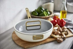 Stanley Tucci™<br> Ceramic Non-Stick 33cm Essential Stanley Pan | Carrara White -Greenpan Shop CC007803 102 Tucci Stanley Tucci Ceramic Non Stick 33cm Essential Stanley Pan Carrara White 8 f66f6428 8af5 46eb a263 463c89ee1db9