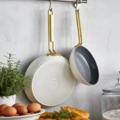 Stanley Tucci™<br> Ceramic Non-stick 11-Piece Cookware Set | Carrara White -Greenpan Shop CC007808 102 Tucci Stanley Tucci Ceramic Non Stick 11 Piece Cookware Set Carrara White 7 46d96295 cc65 4a61 bc21 fb3418bdd123