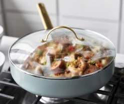 Padova<br> Skillet With Lid, Smokey Sky Blue - 28cm -Greenpan Shop CC007938 001 Padova skillet with lid smokey sky blue 28cm 6 1811d787 a5b9 419d b796 56848b39095d