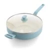 Essence <br> SKILLET WITH LID, BLUE HAZE - 30CM