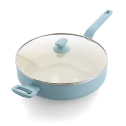 Essence <br> SKILLET WITH LID, BLUE HAZE - 30CM