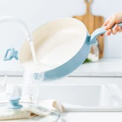 Essence <br> SKILLET WITH LID, BLUE HAZE - 30CM -Greenpan Shop CC008065 001 Essence SKILLET WITH LID BLUE HAZE 30CM 5 5569719e 4663 4e1f 9b18 44af5b2a8008