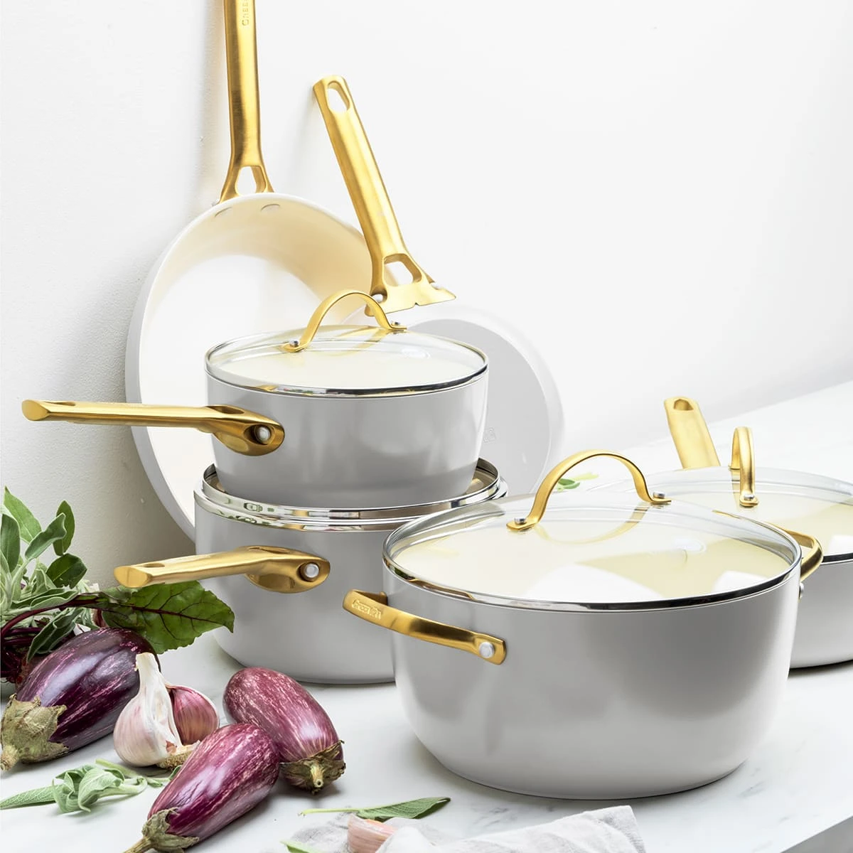 Padova<br> 10PC COOKWARE SETS, DOVE GREY 5 Padova<br> 10PC COOKWARE SETS, DOVE GREY - Image 3