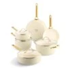 Padova<br> 10pc Cookware Sets, Cream White