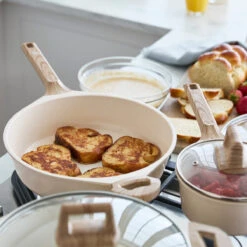 GreenLife Arte<br> 8pc Cookware Set, Cream With White Speckle -Greenpan Shop CC008534 001 Arte GreenLife Arte 8PC Cookware Set Cream with White Speckle 9 7b8f1ba6 1f08 4d2a 9dbc 1d360d1bfdb8