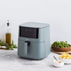 Bistro<br> XXL Coloured Air Fryer - Smokey Sky Blue