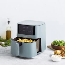 Bistro<br> XXL Coloured Air Fryer - Smokey Sky Blue -Greenpan Shop CC009006 001 Air Fryer Bistro Airfyer 7 2L Smokey Sky Blue 4 2486390b c00c 451b 86df ecba350e3ed1