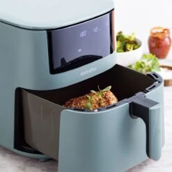 Bistro<br> XXL Coloured Air Fryer - Smokey Sky Blue -Greenpan Shop CC009006 001 Air Fryer Bistro Airfyer 7 2L Smokey Sky Blue 8 369e1bc9 de61 4e7a 8256 5d4001286631