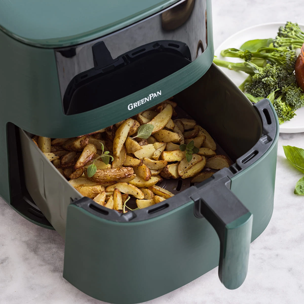 Bistro<br> XXL Coloured Air Fryer - Pine Green 4 Bistro<br> XXL Coloured Air Fryer - Pine Green - Image 2
