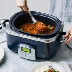 Slow Cooker<br> Oxford Blue, 6L -Greenpan Shop CC009379 001 Slow Cooker Slow Cooker Oxford Blue 6L 7 3199ec48 c645 4a63 b850 e3a1f4e25682