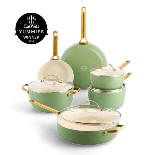 Padova<br> 10pc Cookware Sets, Green Sage 3 Padova<br> 10pc Cookware Sets, Green Sage