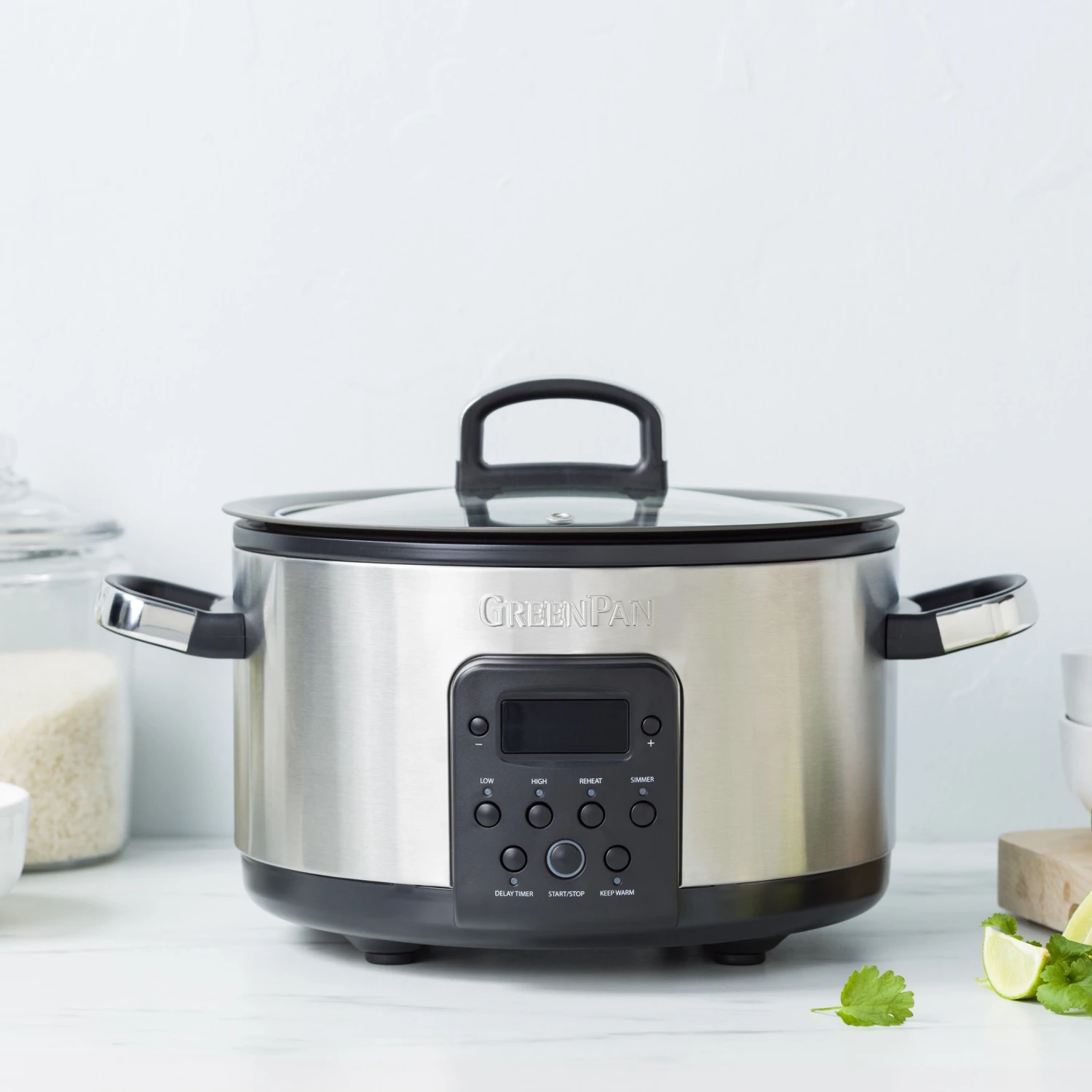 Bistro Slow Cooker<br> Stainless Steel, 3.7L 2 Bistro Slow Cooker<br> Stainless Steel, 3.7L