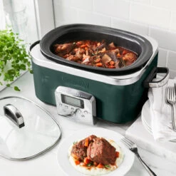 Slow Cooker<br> Pine Green, 6L -Greenpan Shop GP SlowCooker Pine EU 13a 1200x1200 5a3e1c3