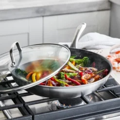 GreenPan Greenwich 12" Stainless Steel Frypan With Lid -Greenpan Shop GUEST 27974eaf 6f3e 4eb7 ab07 71cea4c18df5