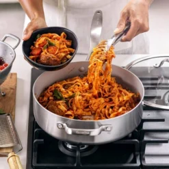 Greenpan Venice Pro Tri-Ply Stainless Steel Ceramic Non Stick 5qt Sauté Pan With Helper Handle & Lid Vibrant Silver -Greenpan Shop GUEST 34f440bd d93e 48bc aeae eda8c4206df0