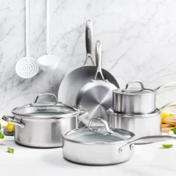 Greenpan Venice Pro Tri-Ply Stainless Steel Ceramic Non Stick 12" Frypan Vibrant Silver -Greenpan Shop GUEST 5302de41 2b00 4fa8 8720 ee88172bde52