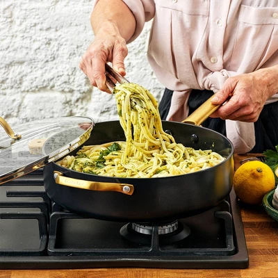 GreenPan Reserve 4.5qt Covered Saute Pan With Helper Handles Black 4 GreenPan Reserve 4.5qt Covered Saute Pan With Helper Handles Black - Image 2