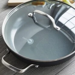 GreenPan Chatham Hard Anodized Healthy Ceramic Nonstick 11" Everyday Frying Pan With 2 Handles And Lid - Gray -Greenpan Shop GUEST a6cd30aa c089 46f2 9a8c 8d0ab8f97b76
