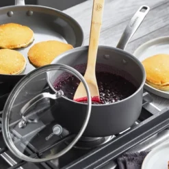 GreenPan Chatham Hard Anodized Healthy Ceramic Nonstick 3qt Saucepan With Lid - Gray -Greenpan Shop GUEST cb5812f8 2b59 4793 a0b5 e6c2fcf86030