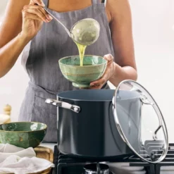 GreenPan Valencia Pro 8qt Stockpot With Lid Black -Greenpan Shop GUEST d9ab58de 9b8c 4579 86ee 8fbff9ea593c