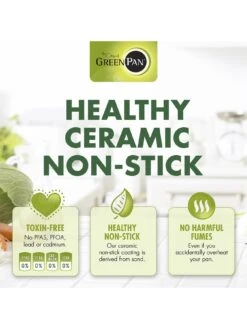 GreenPan Torino Healthy Ceramic Non-Stick 28 Cm Skillet With Lid -Greenpan Shop QEFQR SQ5 0000000088 NO COLOR SLd3