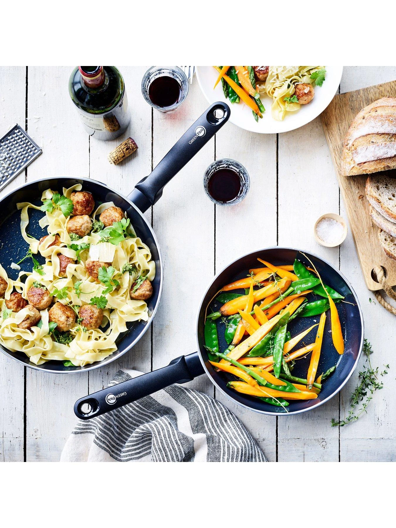 GreenPan Torino Healthy Ceramic Non-Stick 2-Piece Frying Pan Set 4 GreenPan Torino Healthy Ceramic Non-Stick 2-Piece Frying Pan Set - Image 2