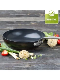 GreenPan Barcelona Black Ceramic Non-stick 28cm Wok -Greenpan Shop UUU5L SQ3 0000000004 BLACK SLd1