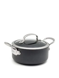 GreenPan Barcelona Black Ceramic Non-stick 18cm/2.1 Litres Casserole With Lid